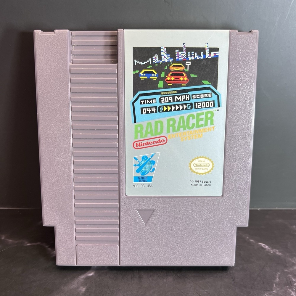 Rad Racer NES Nintendo Entertainment System Game Authentic
